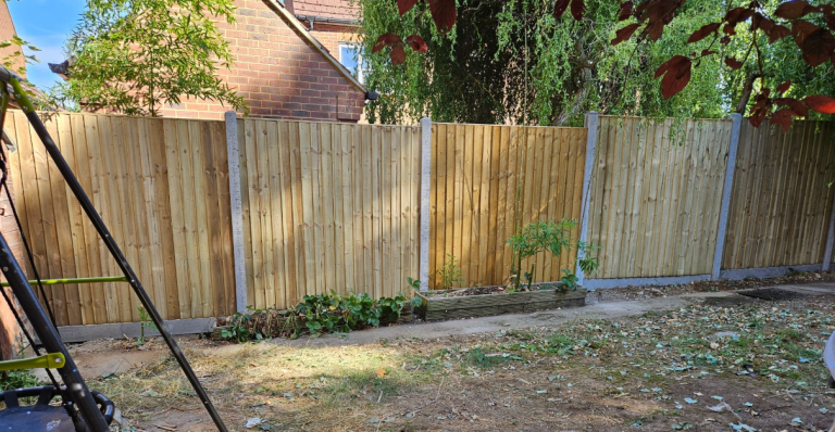 Garden Fence Replacement in Ashford, Kent